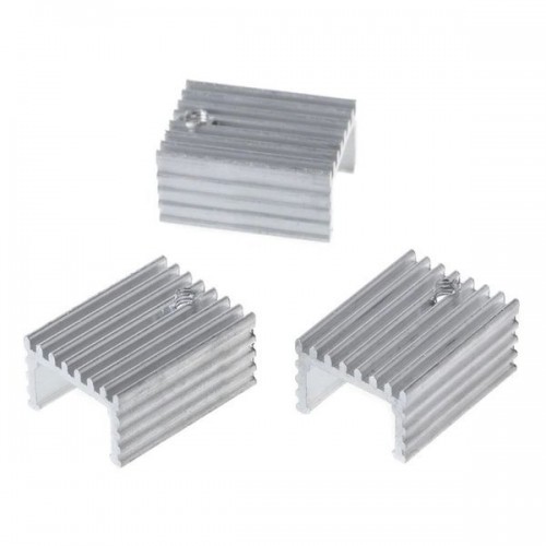 Aliuminio radiatorius TO220 - 10 vnt - 17x15x7 mm-