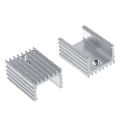 Aliuminio radiatorius TO220 - 10 vnt - 17x15x7 mm-