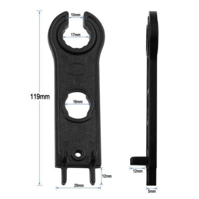 MC4 saulės jungčių veržliaraktis, skirtas fotovoltinėms