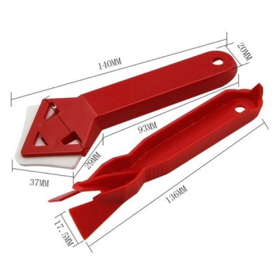 Klijų ir silikono šalinimo grandikliai - 2 vnt - mentele -