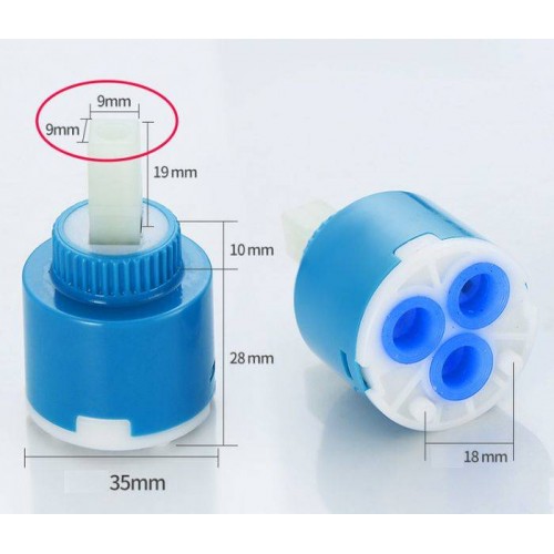 Keraminė kasetės galvutė 35 mm - virtuvės kriauklių