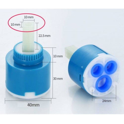 Keraminė kasetės galvutė 40 mm - virtuvės kriauklių Keraminė kasetės galvutė 40 mm - virtuvės kriauklių