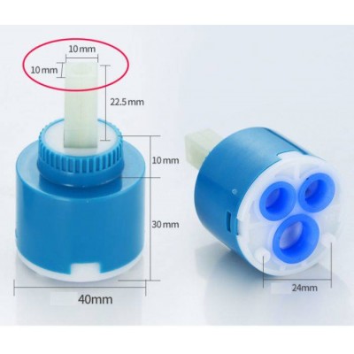 Keraminė kasetės galvutė 40 mm - virtuvės kriauklių