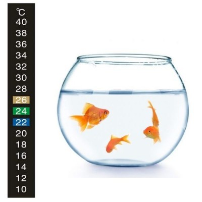 Juostelinis termometras terariumo akvariumams nuo 10 iki 40˚C -
