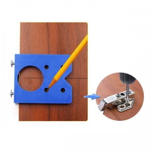 Staliaus šablonas 35 mm skylėms - vidiniai baldų Staliaus šablonas 35 mm skylėms - vidiniai baldų