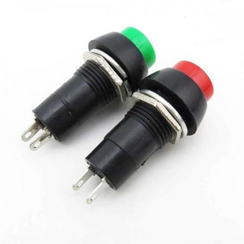 PBS mygtukas-11A - 250V 3A - monostabilus - apvalus -