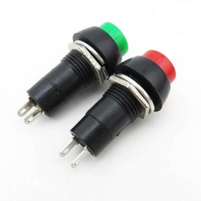 PBS mygtukas-11A - 250V 3A - monostabilus - apvalus -