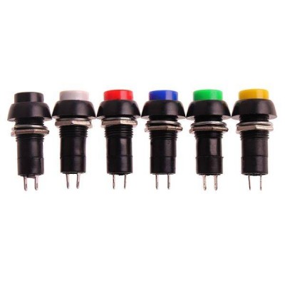 PBS mygtukas-11A - 250V 3A - monostabilus - apvalus -