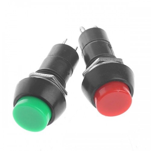 PBS mygtukas-11A - 250V 3A - monostabilus - apvalus - PBS mygtukas-11A - 250V 3A - monostabilus - apvalus -