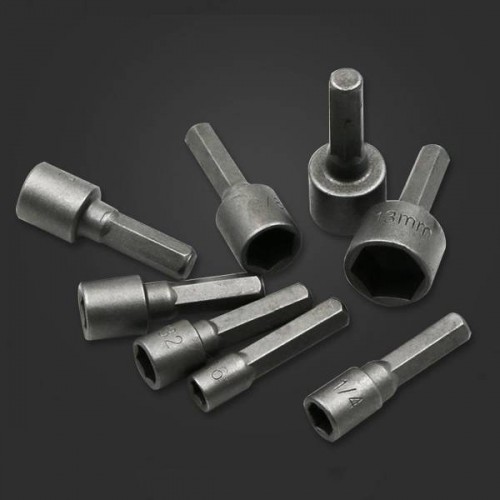 Kištukiniai veržliarakčiai 9 vnt. 5-13 mm - universalūs varžtų Kištukiniai veržliarakčiai 9 vnt. 5-13 mm - universalūs varžtų