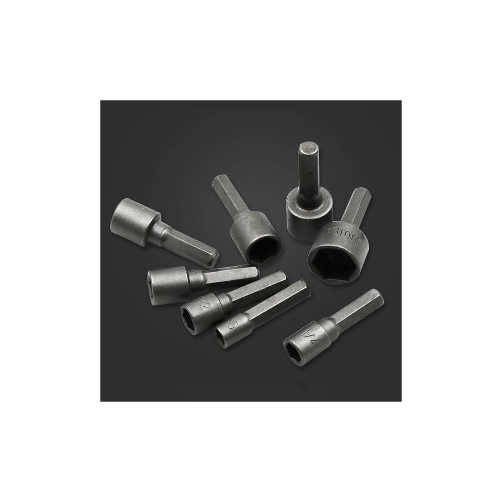 Kištukiniai veržliarakčiai 9 vnt. 5-13 mm - universalūs varžtų Kištukiniai veržliarakčiai 9 vnt. 5-13 mm - universalūs varžtų