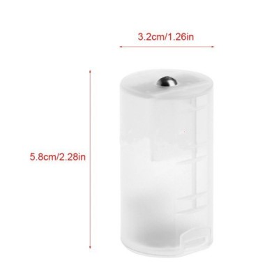 Baterijos dėklas - adapteris 2xAA į R20/D-Pagrindinis