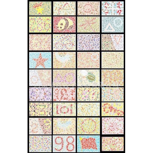 Ishihara lentelės - 36 lentelės - Daltonizmo regėjimo testų