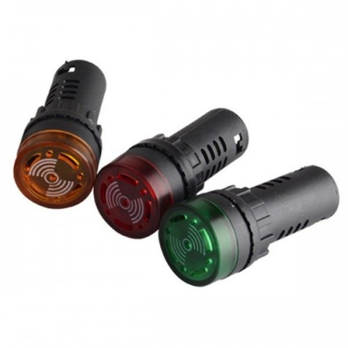 Švilpukas LED šviečia žaliai - AD16-22SM - kontrolinė Švilpukas LED šviečia žaliai - AD16-22SM - kontrolinė