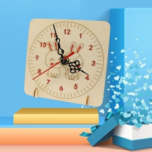 Vaikų laikrodis - PASIDARYK PATS - Medinis mokomasis Vaikų laikrodis - PASIDARYK PATS - Medinis mokomasis