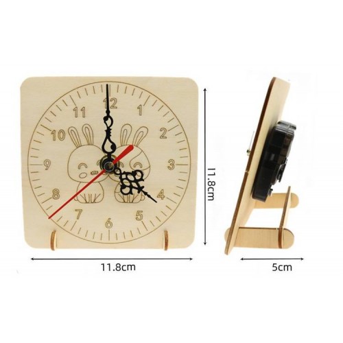 Vaikų laikrodis - PASIDARYK PATS - Medinis mokomasis Vaikų laikrodis - PASIDARYK PATS - Medinis mokomasis