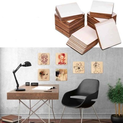 Fanera 3 mm 100x100 mm - suapvalinta lenta, skirta raižyti ir