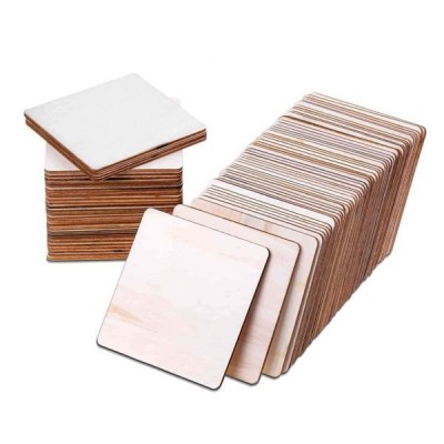 Fanera 3 mm 100x100 mm - suapvalinta lenta, skirta raižyti ir