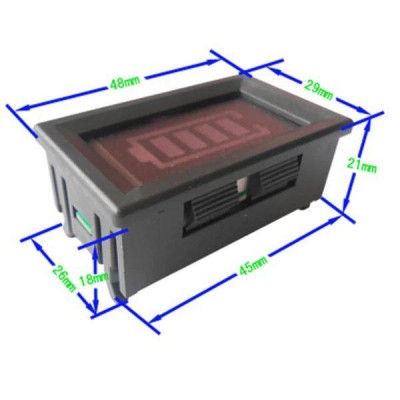 Įkrovimo indikatorius Pb, ličio akumuliatoriui 2s -8.4V -
