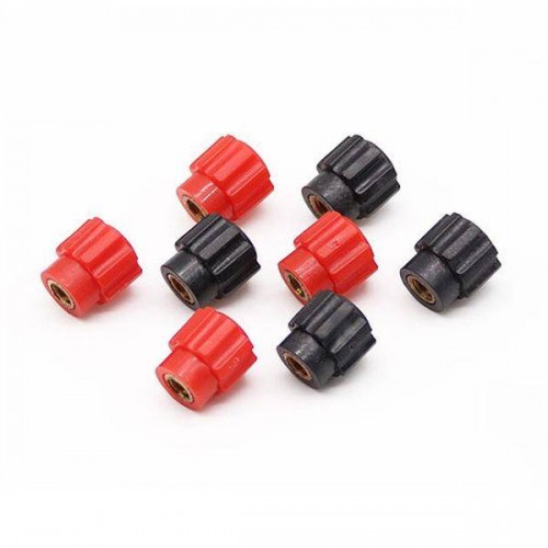 Sraigtinė jungiamoji veržlė su 4 mm sriegiu - juoda - rankenėlė Sraigtinė jungiamoji veržlė su 4 mm sriegiu - juoda - rankenėlė