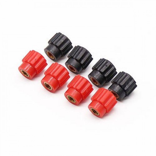 Sraigtinė jungiamoji veržlė su 4 mm sriegiu - juoda - rankenėlė Sraigtinė jungiamoji veržlė su 4 mm sriegiu - juoda - rankenėlė