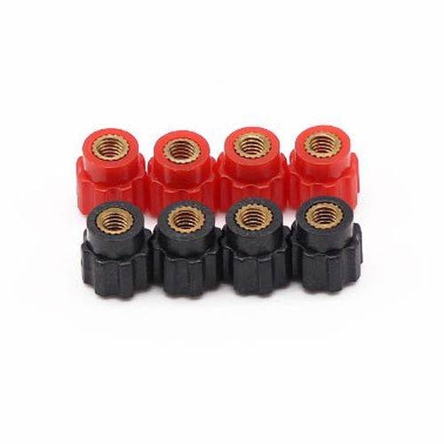 Sraigtinė jungiamoji veržlė su 4 mm sriegiu - juoda - rankenėlė Sraigtinė jungiamoji veržlė su 4 mm sriegiu - juoda - rankenėlė