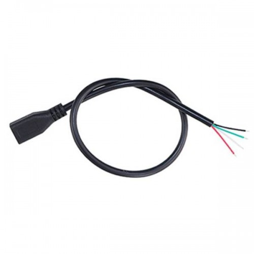 Mikro USB lizdas su 30 cm kabeliu - maitinimo Mikro USB lizdas su 30 cm kabeliu - maitinimo