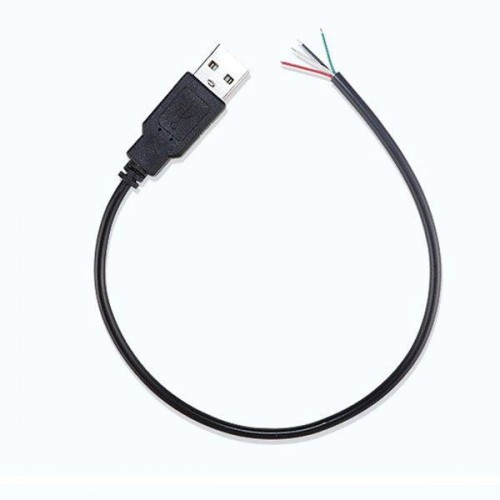 USB kištukas su 30 cm kabeliu - USB maitinimo laidas-Pagrindinis USB kištukas su 30 cm kabeliu - USB maitinimo laidas-Pagrindinis