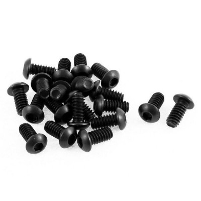 Allen varžtas su grybo galvute - M4 x 8 mm - 10 vnt - rutulinė