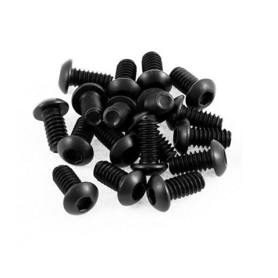 Allen varžtas su grybo galvute - M4 x 8 mm - 10 vnt - rutulinė