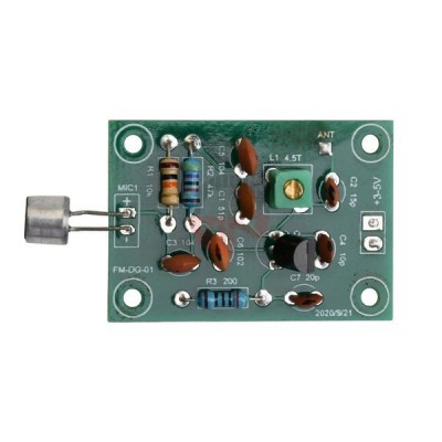 Belaidžio mikrofono modulis 91-103 MHz - 3-5V - mini FM