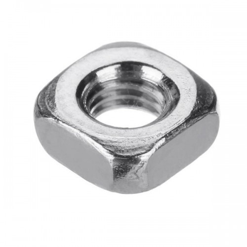 Kvadratinė veržlė - M4 10x10 mm - 10 vnt - raktas - aliuminio