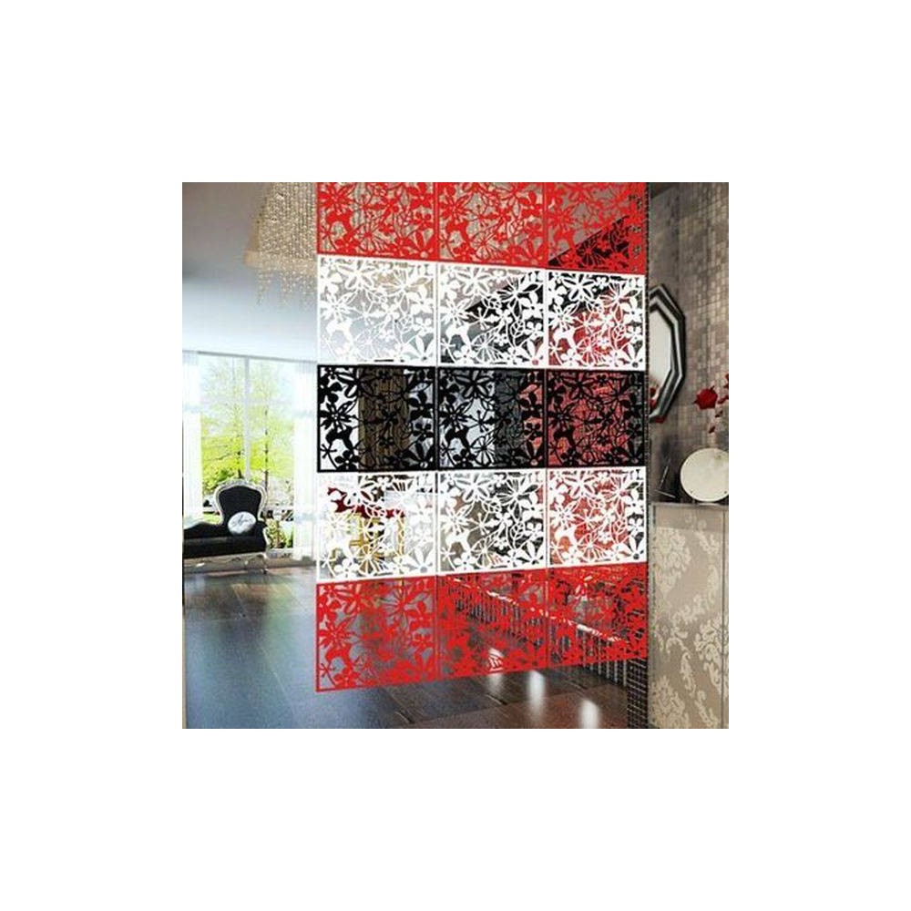 Ažūrinė sieninė plokštė - raudona 40x40cm - ekrano pertvara - Ažūrinė sieninė plokštė - raudona 40x40cm - ekrano pertvara -