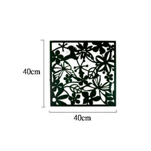 Ažūrinė sieninė plokštė - raudona 40x40cm - ekrano pertvara - Ažūrinė sieninė plokštė - raudona 40x40cm - ekrano pertvara -