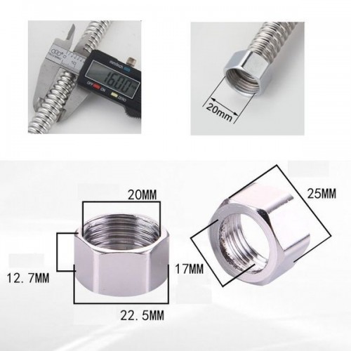1/2" veržlė iš 304 nerūdijančiojo plieno, skirta 16 mm 1/2" veržlė iš 304 nerūdijančiojo plieno, skirta 16 mm