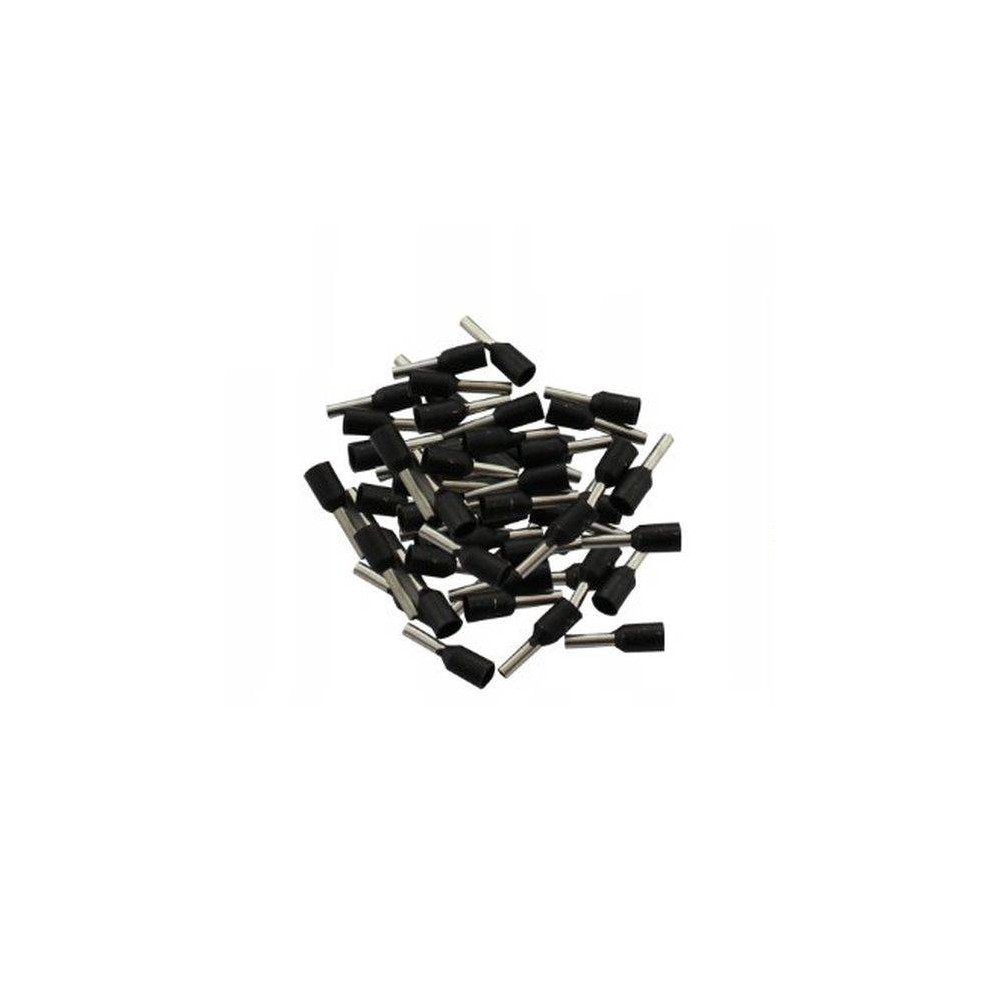 VE1508 izoliuotas kabelio antgalis - juodos spalvos 1,5 mm2 - VE1508 izoliuotas kabelio antgalis - juodos spalvos 1,5 mm2 -