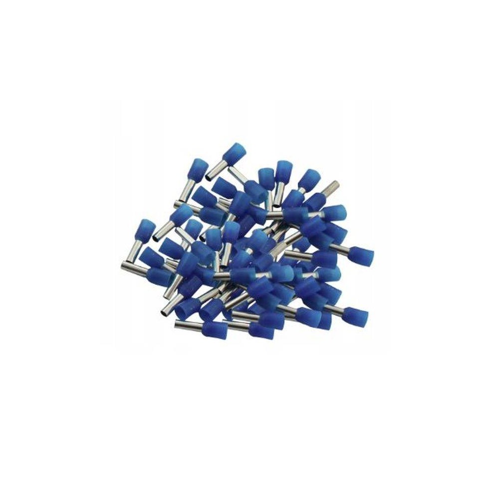 VE1008 Izoliuoti kabelių gnybtai - mėlyna 1mm2 - 100 vnt - VE1008 Izoliuoti kabelių gnybtai - mėlyna 1mm2 - 100 vnt -