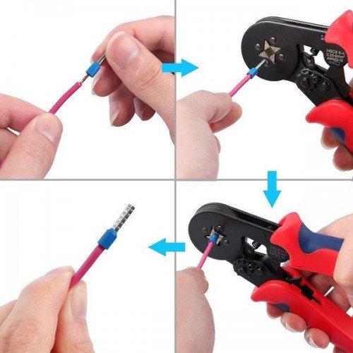 VE0508 izoliuota kabelio galo įvorė - geltonos spalvos 0,5 mm2 VE0508 izoliuota kabelio galo įvorė - geltonos spalvos 0,5 mm2