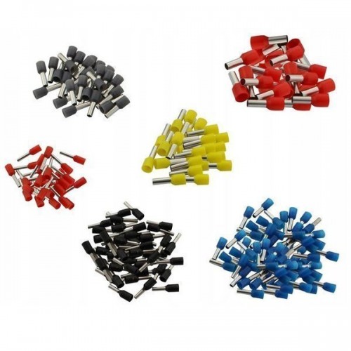 VE0508 izoliuota kabelio galo įvorė - geltonos spalvos 0,5 mm2 VE0508 izoliuota kabelio galo įvorė - geltonos spalvos 0,5 mm2