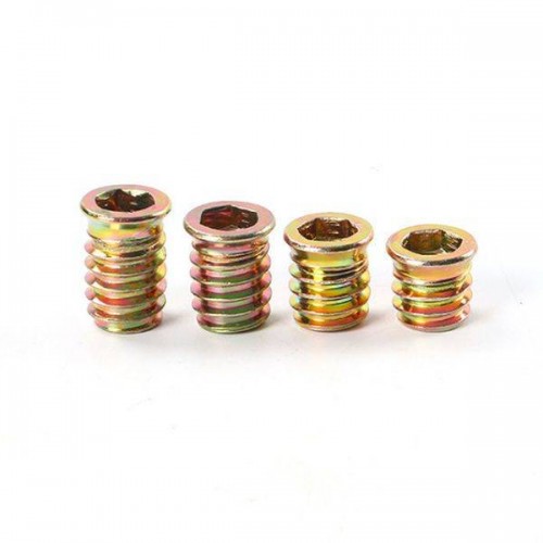 Medinė jungtis su dvigubu sriegiu M6x15 mm - 10 vnt - Baldų