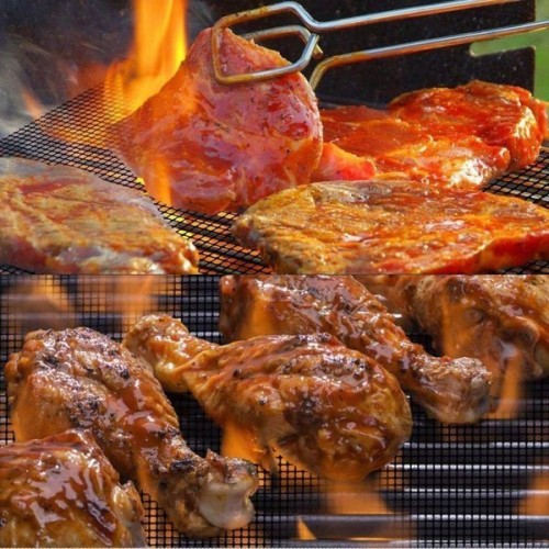 Tefloninis tinklinis grilio kilimėlis 30x40 cm - PTFE įdėklas Tefloninis tinklinis grilio kilimėlis 30x40 cm - PTFE įdėklas