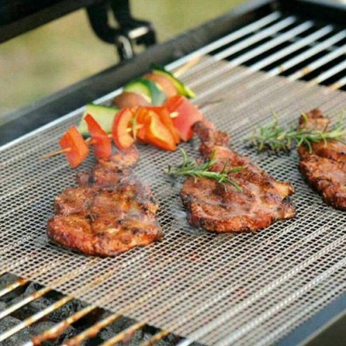 Tefloninis tinklinis grilio kilimėlis 30x40 cm - PTFE įdėklas Tefloninis tinklinis grilio kilimėlis 30x40 cm - PTFE įdėklas