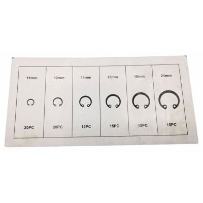 100 vienetų E spaustukų rinkinys-klipai - 11-21 mm-Pagrindinis