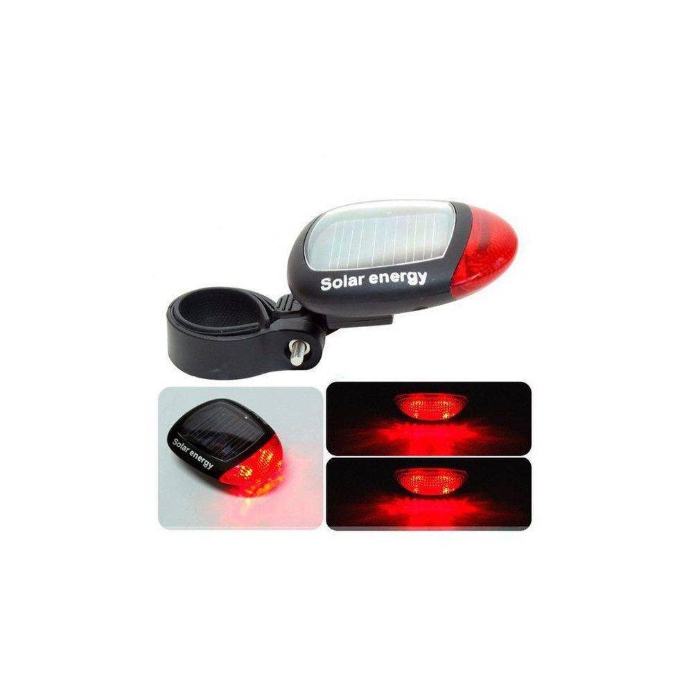 Saulės dviračių galinis žibintas - 2xLED raudona - Dviračio