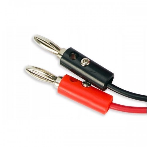 Matavimo laidai matuokliui 100 cm - krokodilas 35 mm - 4 mm Matavimo laidai matuokliui 100 cm - krokodilas 35 mm - 4 mm