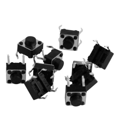 TACT mikrojungiklis 6x6x4,3 mm - mikro jungiklis - 10 vnt-Mikro