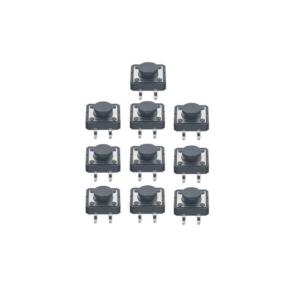 TACT mikrojungiklis 12x12x10mm - mikro jungiklis - 10 vnt-Mikro