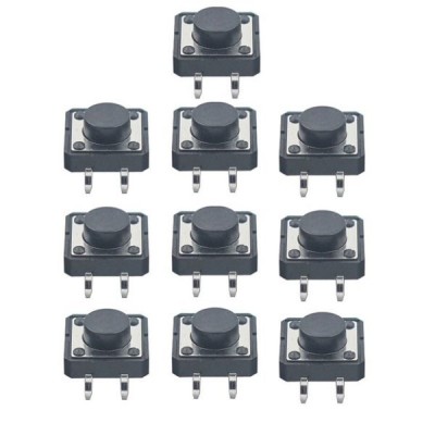 TACT mikrojungiklis 12x12x10mm - mikro jungiklis - 10 vnt-Mikro