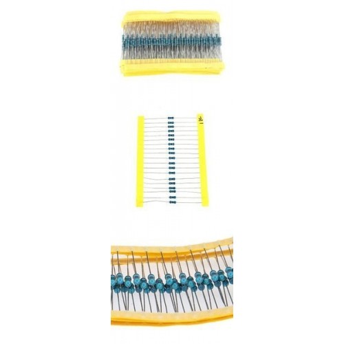 60 vnt. rinkinys - 5 tipų 0,25 W rezistoriai - 60 vnt. 60 vnt. rinkinys - 5 tipų 0,25 W rezistoriai - 60 vnt.