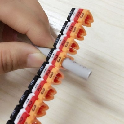 Kabelio žymeklis 5 mm - Kabelių organizatoriaus skaitmuo 0-9 -